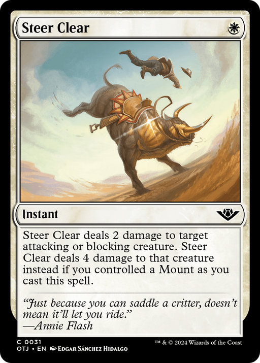 Steer Clear (OTJ-031) [Outlaws of Thunder Junction] Foil MTG Single Wizards of the Coast