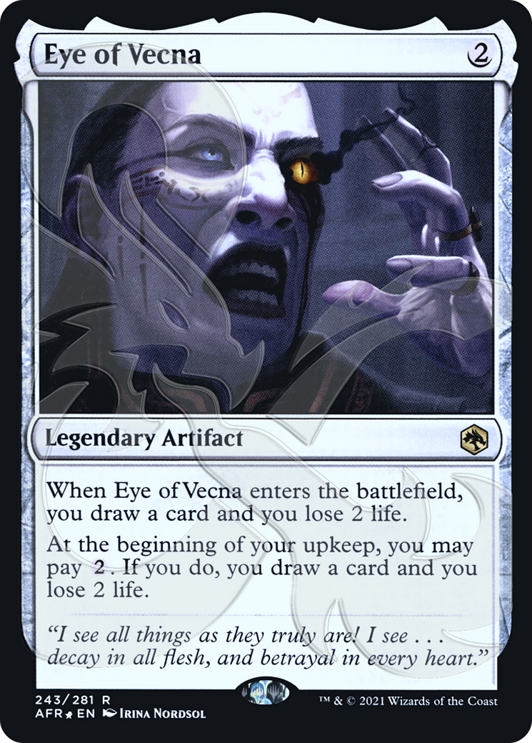 Eye of Vecna (AFR&-243) [Adventures in the Forgotten Realms Promos] Foil MTG Single Wizards of the Coast