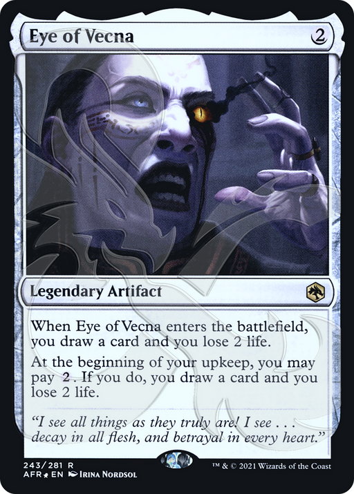 Eye of Vecna (AFR&-243) [Adventures in the Forgotten Realms Promos] Foil MTG Single Wizards of the Coast