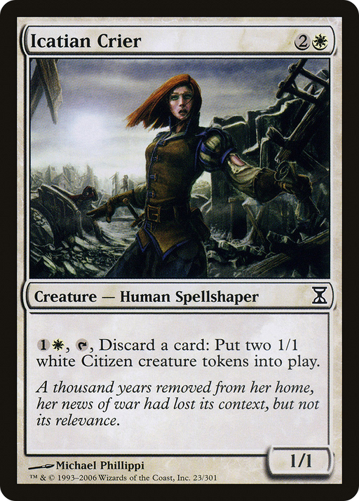 Icatian Crier (TSP-023) [Time Spiral] MTG Single Wizards of the Coast