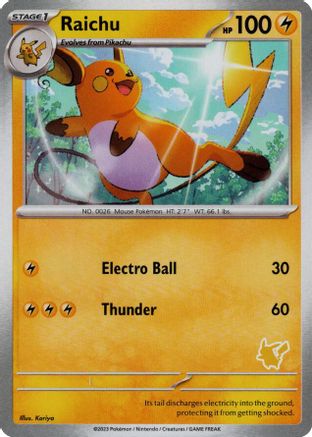Raichu () [Misc: My First Battle] Pokemon Single Pokémon