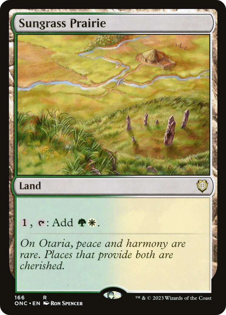 Sungrass Prairie (ONC-166) [Phyrexia: All Will Be One Commander] MTG Single Wizards of the Coast