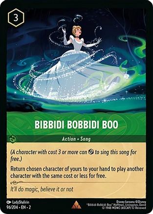 Bibbidi Bobbidi Boo (96/204) [Rise of the Floodborn] Cold Foil Lorcana Single Disney