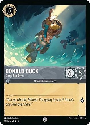 Donald Duck - Deep-Sea Diver (178/204) [Rise of the Floodborn] Lorcana Single Disney