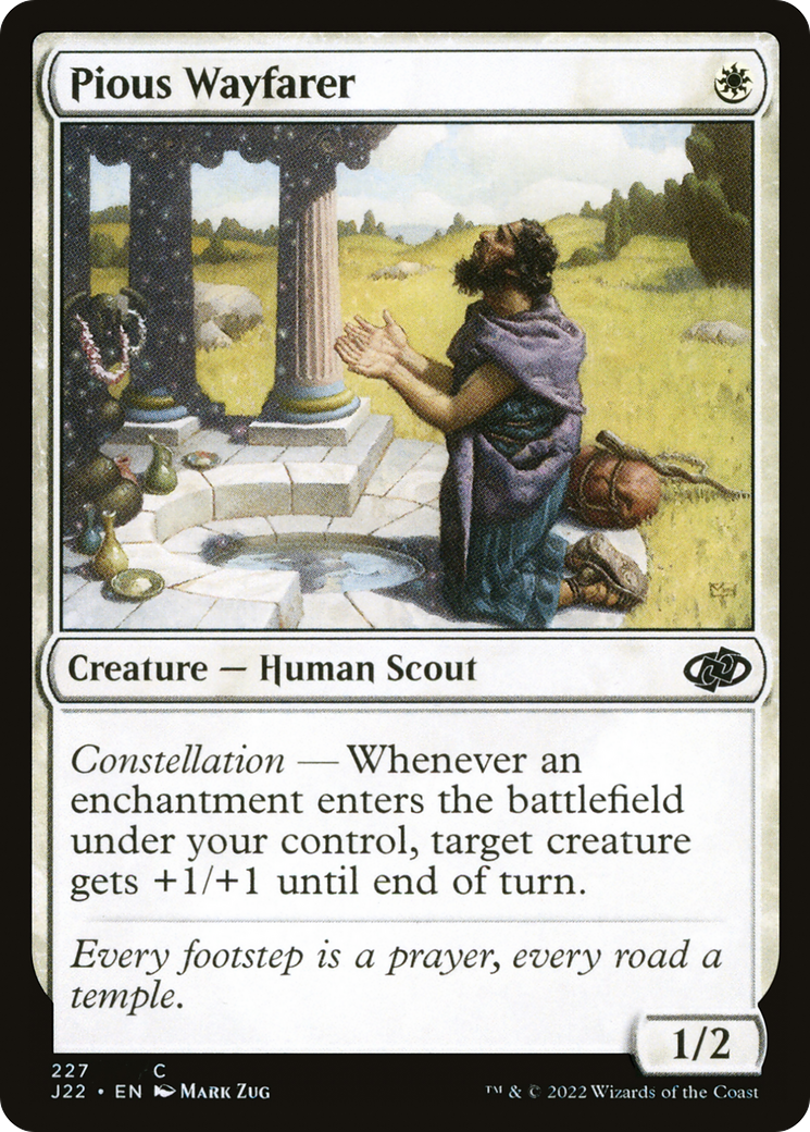 Pious Wayfarer (J22-227) [Jumpstart 2022] MTG Single Wizards of the Coast