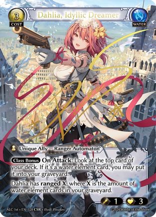 Dahlia, Idyllic Dreamer (CSR) (ALC1E) (128) [Alchemical Revolution] Foil Grand Archive Single Weebs of the Shore