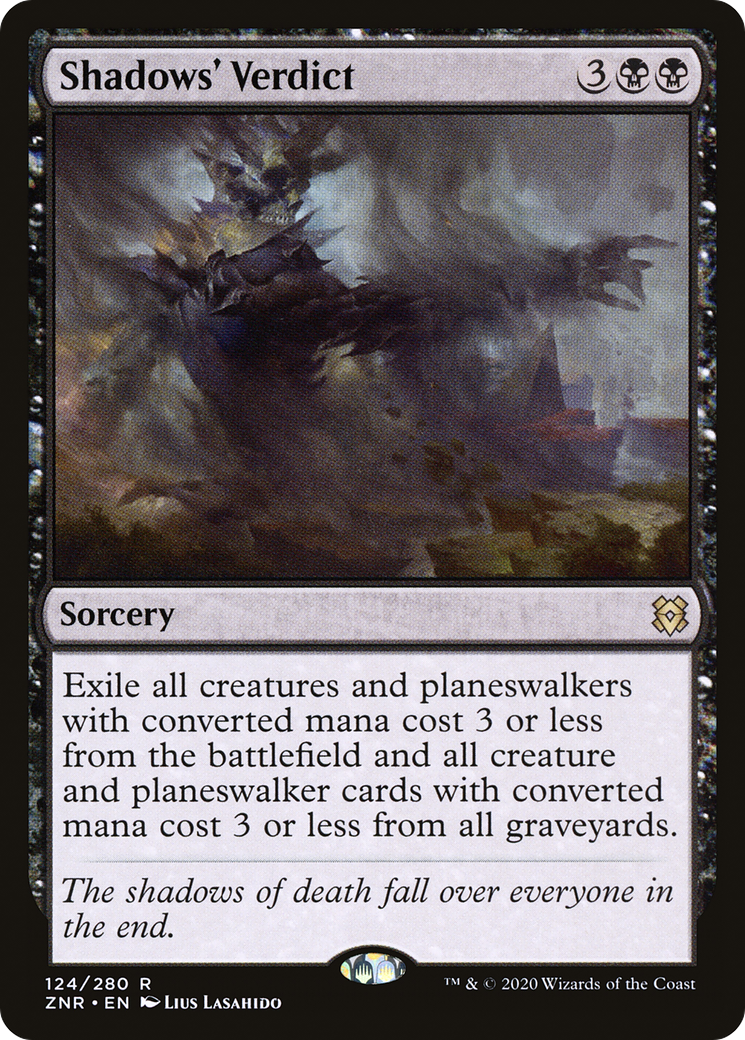 Shadows' Verdict (ZNR-124) [Zendikar Rising] Foil MTG Single Wizards of the Coast
