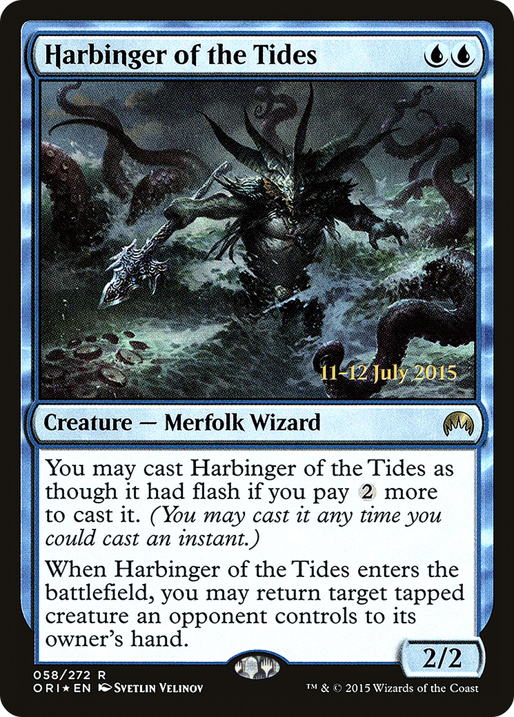 Harbinger of the Tides (PRE-058) [Magic Origins Promos] Foil MTG Single Wizards of the Coast