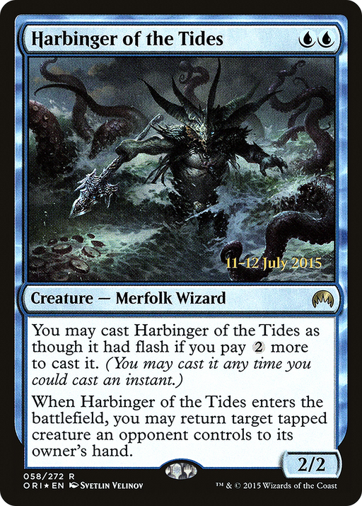 Harbinger of the Tides (PRE-058) [Magic Origins Promos] Foil MTG Single Wizards of the Coast