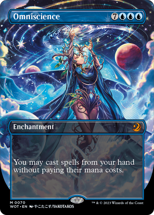 Omniscience (Anime Borderless) (WOT-070) [Wilds of Eldraine: Enchanting Tales] (Borderless) MTG Single Wizards of the Coast