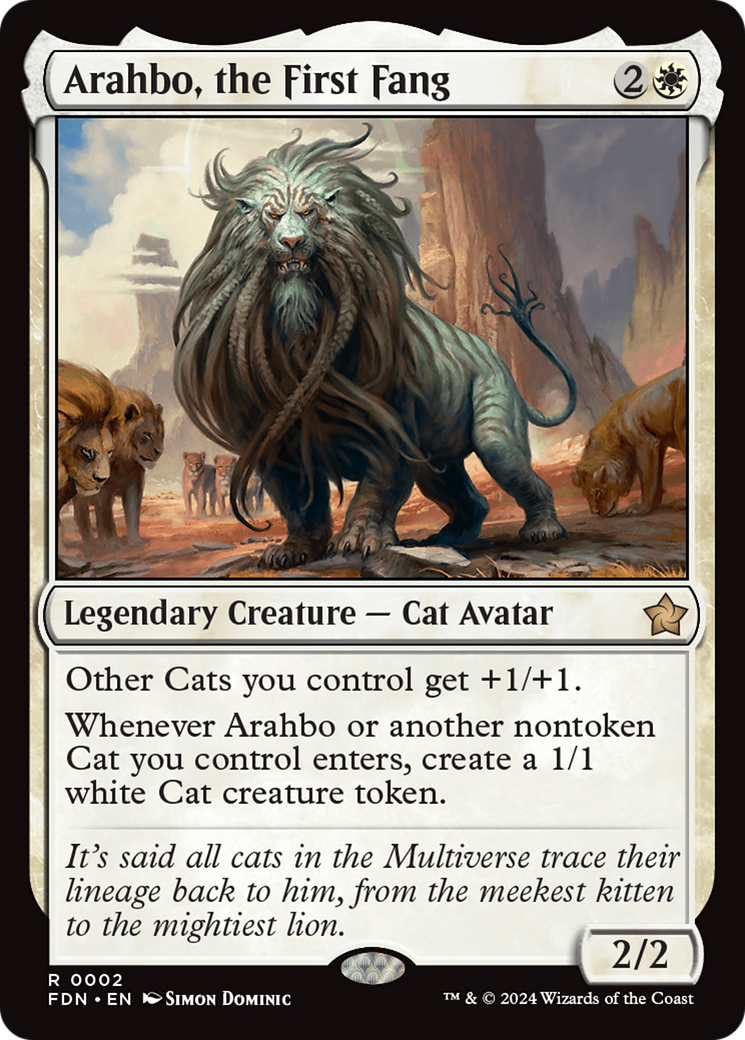 Arahbo, the First Fang (FDN-002) [Foundations] Foil MTG Single Wizards of the Coast
