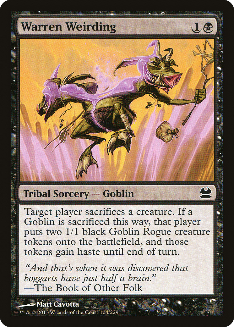 Warren Weirding (MMA-104) [Modern Masters] Foil MTG Single Modern Masters