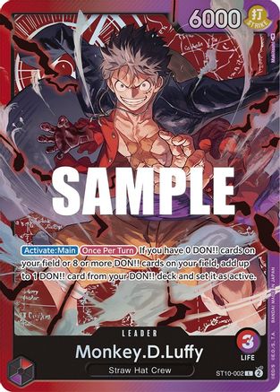 Monkey.D.Luffy (002) (ST10-002) [Ultra Deck: The Three Captains] Foil One Piece Single Bandai