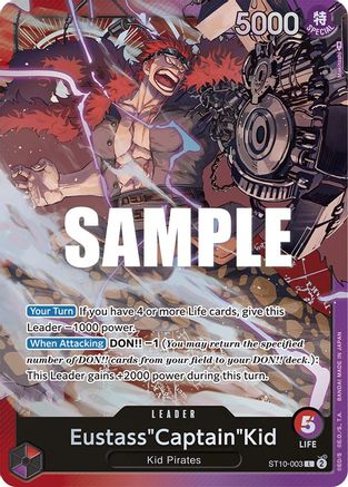 Eustass"Captain"Kid (003) (ST10-003) [Ultra Deck: The Three Captains] Foil One Piece Single Bandai