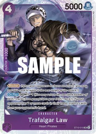 Trafalgar Law (010) (ST10-010) [Ultra Deck: The Three Captains] Foil One Piece Single Bandai