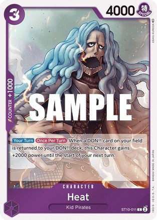 Heat (ST10-011) [Ultra Deck: The Three Captains] Foil One Piece Single Bandai