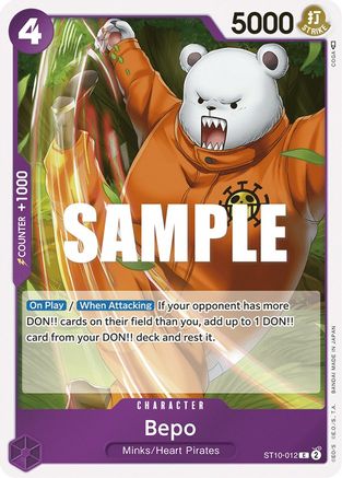Bepo (ST10-012) [Ultra Deck: The Three Captains] Foil One Piece Single Bandai
