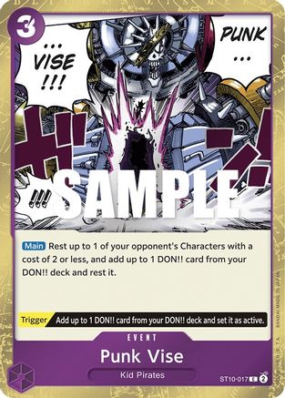 Punk Vise (ST10-017) [Ultra Deck: The Three Captains] Foil One Piece Single Bandai