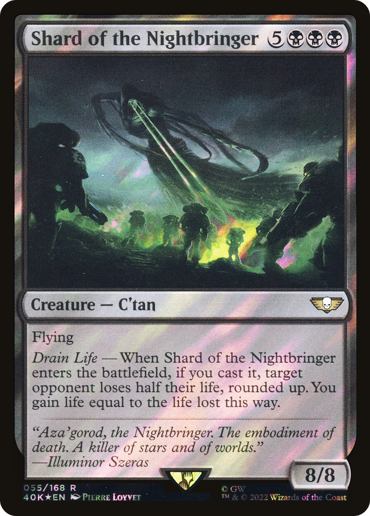 Shard of the Nightbringer (40K-55★) [Warhammer 40,000 Commander] Foil MTG Single Wizards of the Coast
