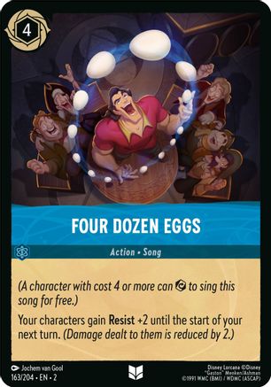 Four Dozen Eggs (163/204) [Rise of the Floodborn] Cold Foil Lorcana Single Disney