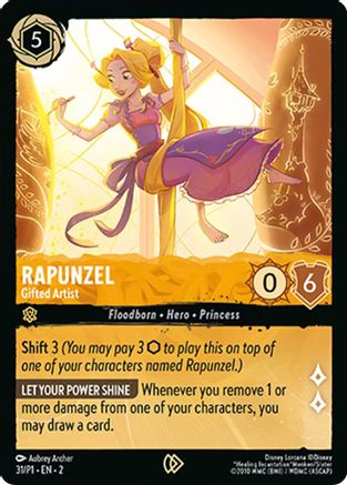 Rapunzel - Gifted Artist (31) [Disney Lorcana Promo Cards] Cold Foil Lorcana Single Disney