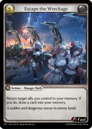 Escape the Wreckage (053) [Alchemical Revolution] Grand Archive Single Weebs of the Shore