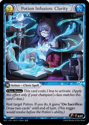 Potion Infusion: Clarity (140) [Alchemical Revolution] Foil Grand Archive Single Weebs of the Shore