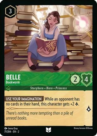 Belle - Bookworm (71/204) [Rise of the Floodborn] Lorcana Single Disney