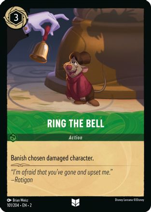 Ring the Bell (101/204) [Rise of the Floodborn] Cold Foil Lorcana Single Disney