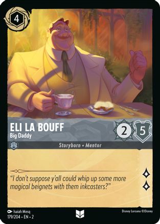 Eli La Bouff - Big Daddy (179/204) [Rise of the Floodborn] Cold Foil Lorcana Single Disney