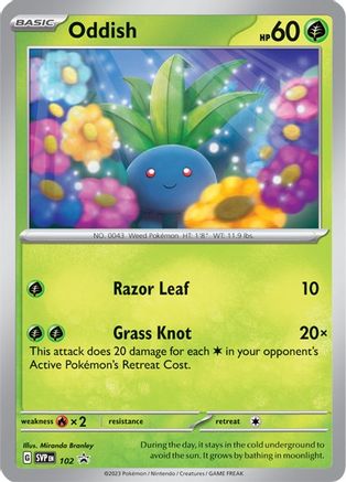 Oddish - 102 (102) [Promos: SV Promo Cards] Pokemon Single Pokémon