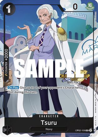 Tsuru (CS 2023 Event Pack) (OP02-106) [One Piece Promotion Cards] Foil One Piece Single Bandai