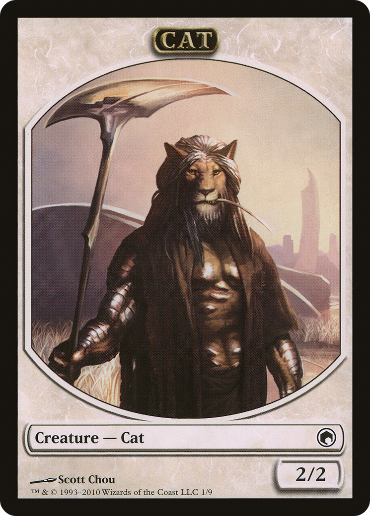 Cat Token (SOM-001) [Tokens] Scars of Mirrodin Tokens MTG Single Wizards of the Coast
