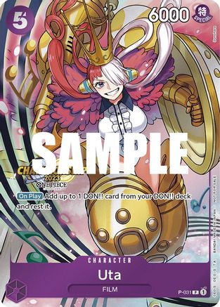 Uta (CS 2023 Event Pack) (P-031) [One Piece Promotion Cards] Foil One Piece Single Bandai