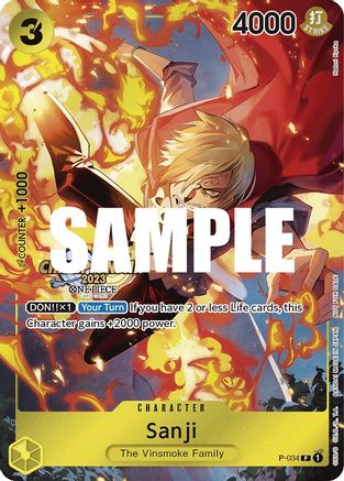 Sanji (CS 2023 Event Pack) (P-034) [One Piece Promotion Cards] Foil One Piece Single Bandai