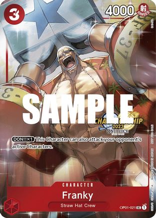 Franky (CS 2023 Celebration Pack) (OP01-021) [One Piece Promotion Cards] Foil One Piece Single Bandai
