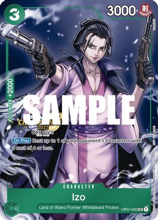 Izo (CS 2023 Celebration Pack) (OP01-033) [One Piece Promotion Cards] Foil One Piece Single Bandai