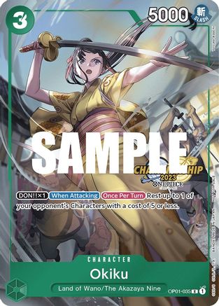 Okiku (CS 2023 Celebration Pack) (OP01-035) [One Piece Promotion Cards] Foil One Piece Single Bandai