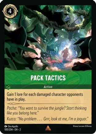 Pack Tactics (100/204) [Rise of the Floodborn] Lorcana Single Disney