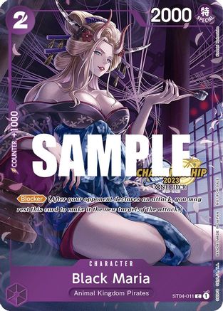 Black Maria (CS 2023 Celebration Pack) (ST04-011) [One Piece Promotion Cards] Foil One Piece Single Bandai