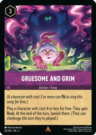 Gruesome and Grim (62/204) [Rise of the Floodborn] Cold Foil Lorcana Single Disney