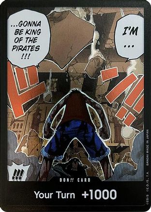DON!! Card (Luffy vs. Crocodile) (Devil Fruits Collection Vol. 1) [One Piece Promotion Cards] Foil One Piece Single Bandai