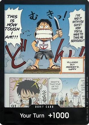 DON!! Card (Young Luffy) (Devil Fruits Collection Vol. 1) [One Piece Promotion Cards] Foil One Piece Single Bandai