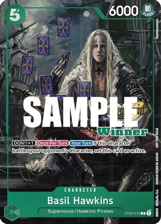 Basil Hawkins (CS 2023 Top Players Pack) [Winner] (ST02-010) [One Piece Promotion Cards] Foil One Piece Single Bandai