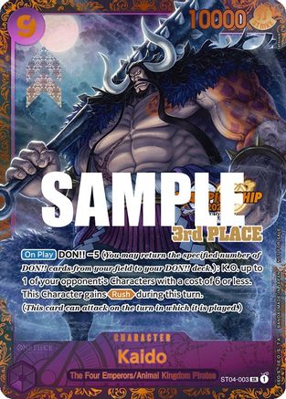 Kaido (CS 2023 Trophy Card) [3rd Place] (ST04-003) [One Piece Promotion Cards] Foil One Piece Single Bandai