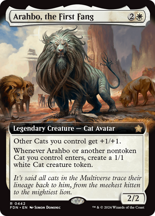 Arahbo, the First Fang (FDN-442) [Foundations] (Extended Art) Foil MTG Single Wizards of the Coast