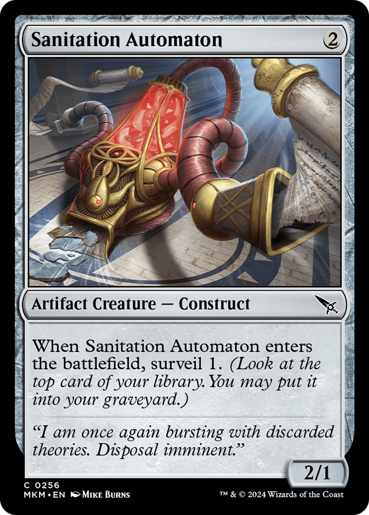 Sanitation Automaton (MKM-256) [Murders at Karlov Manor] Foil MTG Single Murders at Karlov Manor