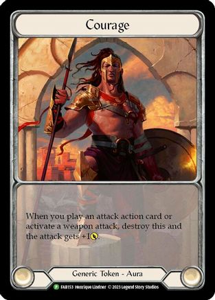 Courage [FAB153] (Promo)  Cold Foil Flesh And Blood Single Flesh And Blood   