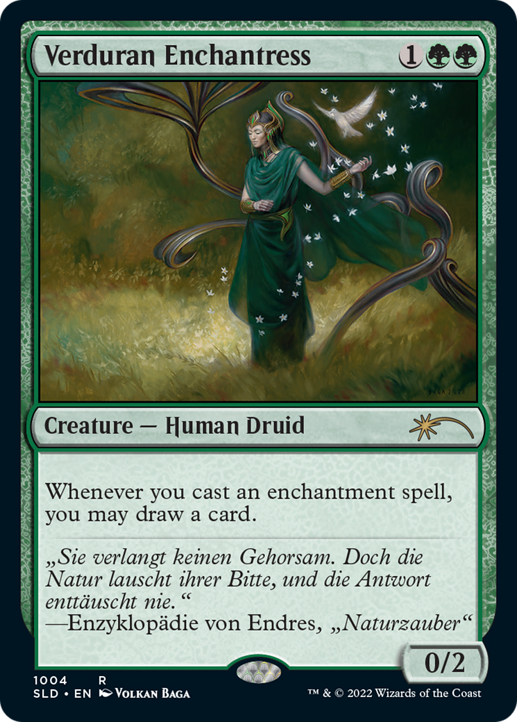 Verduran Enchantress (SLD-1004) [Secret Lair] Drop MTG Single Wizards of the Coast