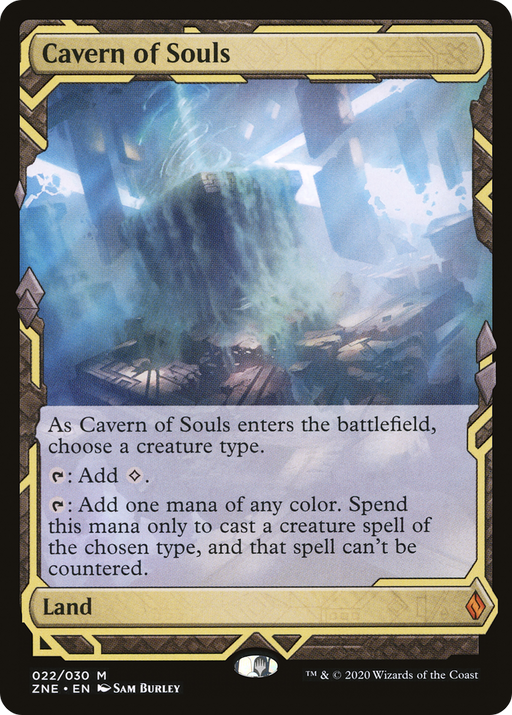 Cavern of Souls (ZNE-022) [Zendikar Rising Expeditions] Foil MTG Single Wizards of the Coast